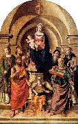 Virgin and Child Surrounded by Saints